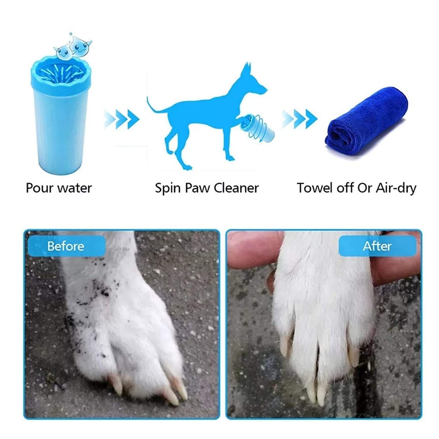 Dog Paw Cleaner Washing Cup (كوب غسيل وتنظيف أقدام الكلاب)